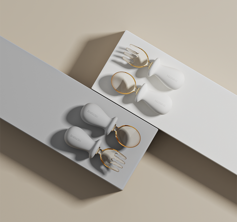 Heorshe Tiny Spoon & Fork Set