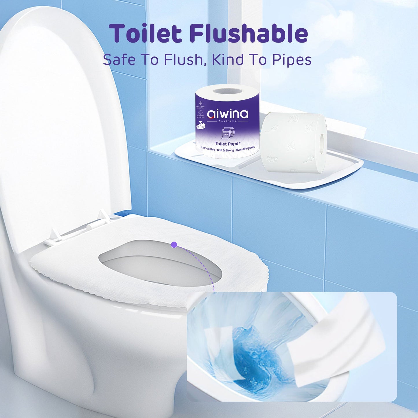 Aiwina Smooth Feel Extra Long Toilet Paper