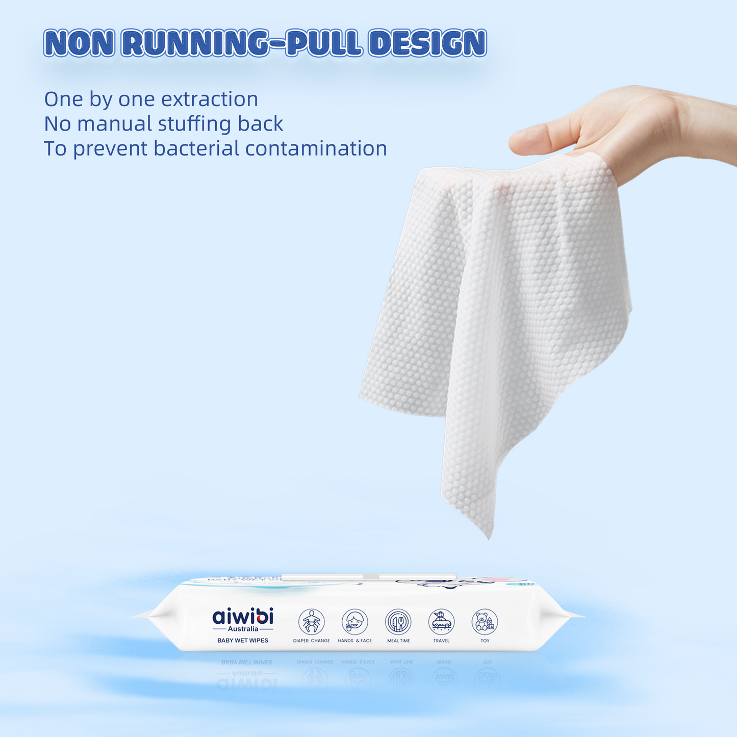 Aiwibi Baby 99.91% Pure Water Wipes (suitable for hand & mouth care)