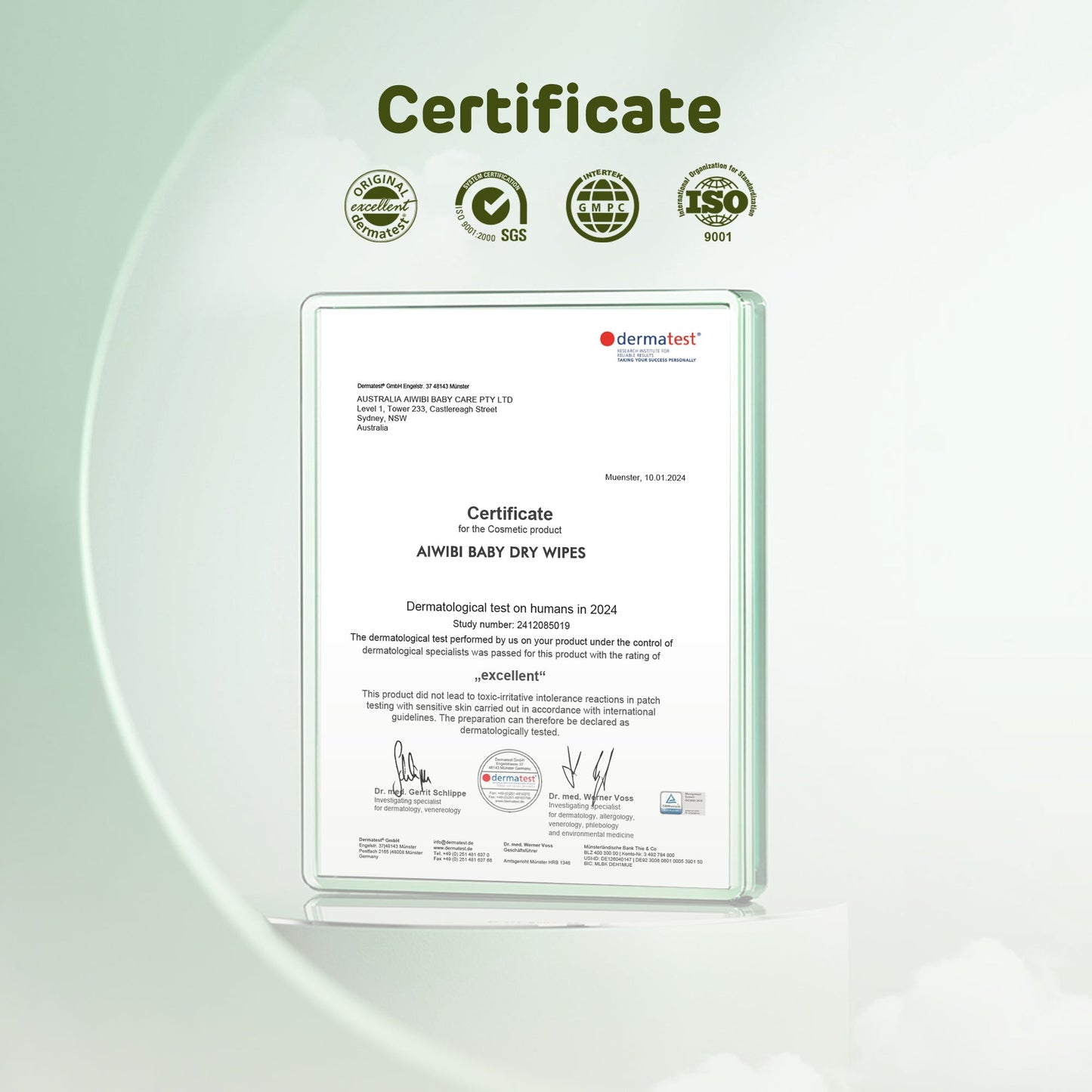 Aiwibi Baby Plant-Based Biodegradable Dry Wipes