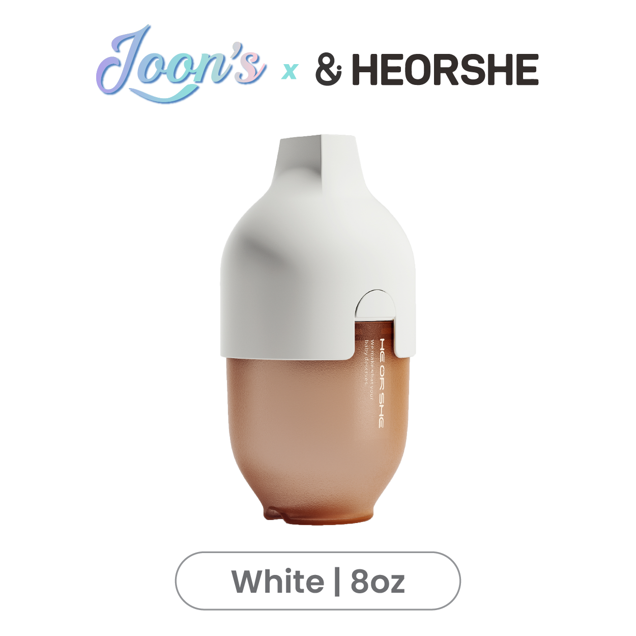 HeOrShe Ultra Wide Neck Baby Bottle 8oz