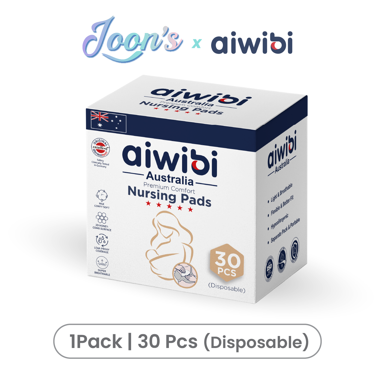 Aiwibi Premium Comfort Nursing Pad (30's)
