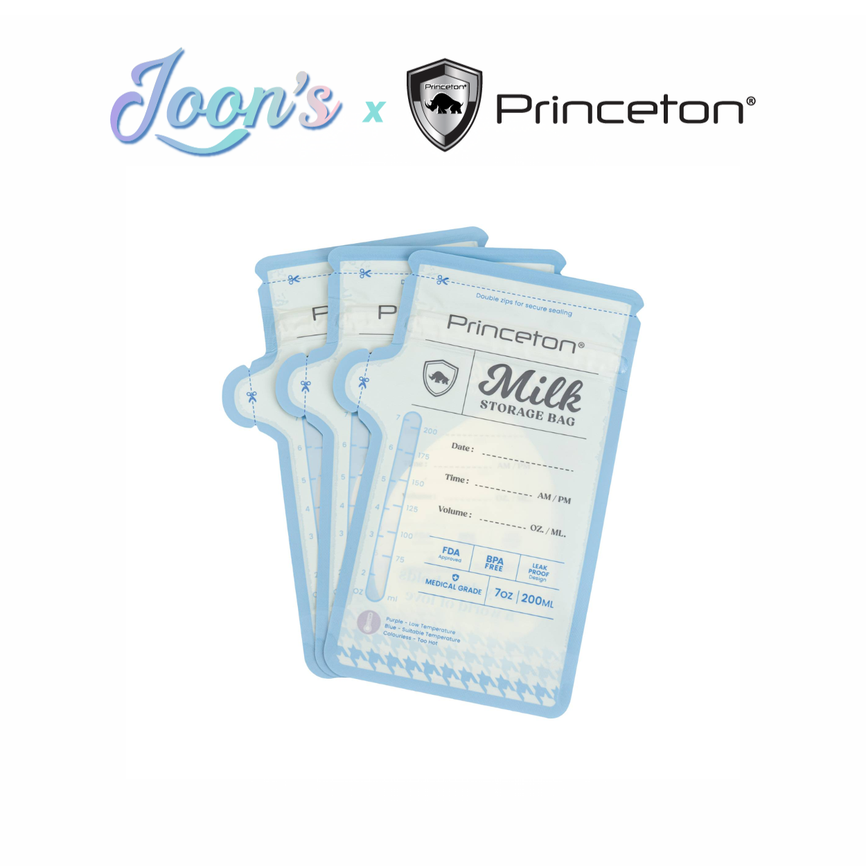 Princeton Monroe Milk Storage Bag (with *Thermal Sensor*)