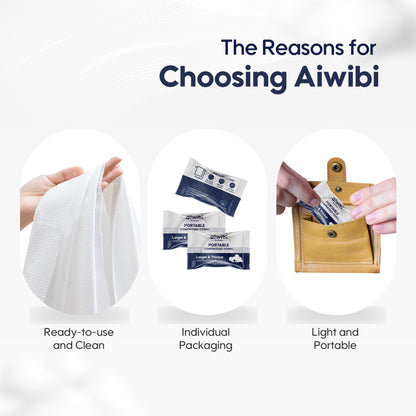 Aiwibi 100% Plant Fiber Portable Compressed Towel (30*50cm x 10's)