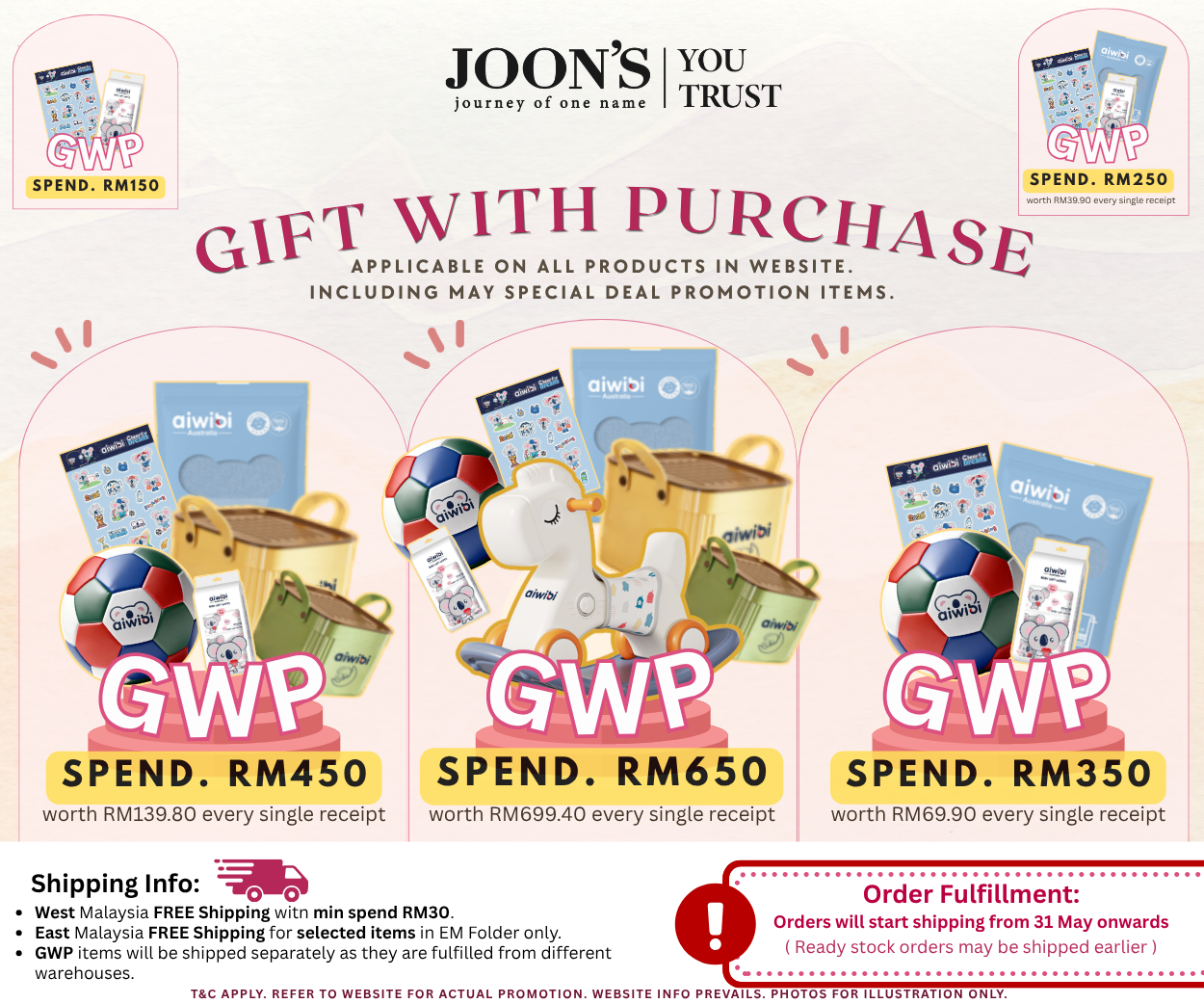 [May Special] FREE GIFT & REWARD FOR YOU