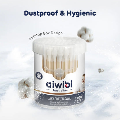 Aiwibi Cotton Swabs (Calabash Shape x 1 Unit)