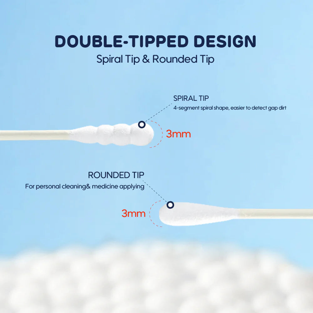 Baby Cotton Swab (Spiral + Round Shape) (1 unit)