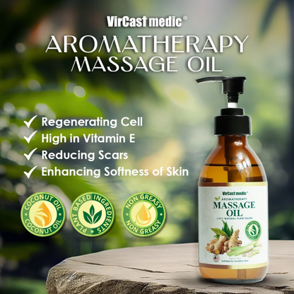 Vircast Medic Ginger & Lemongrass Massage Oil 200ml