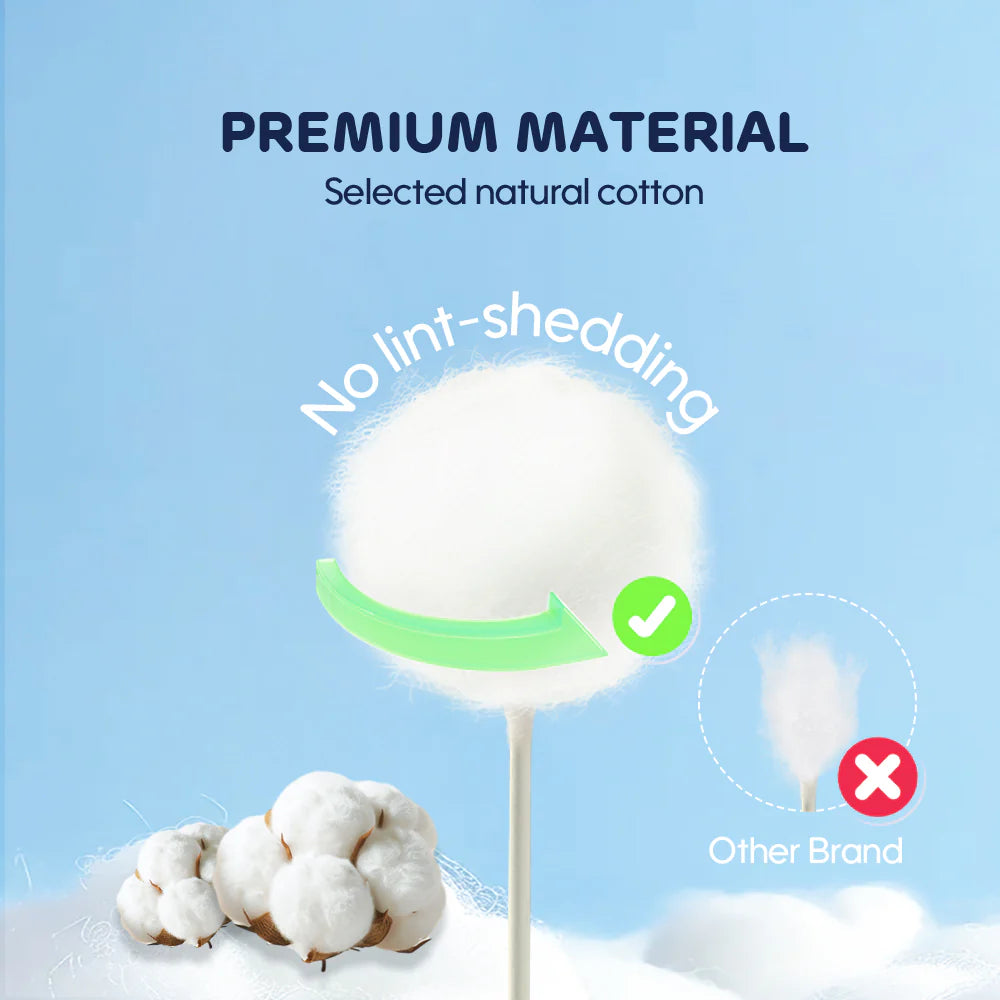 Baby Cotton Swab (Spiral + Round Shape) (1 unit)
