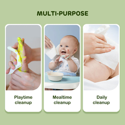 Aiwibi Baby Travel Mini Water Wipes (64's x 3Pack)