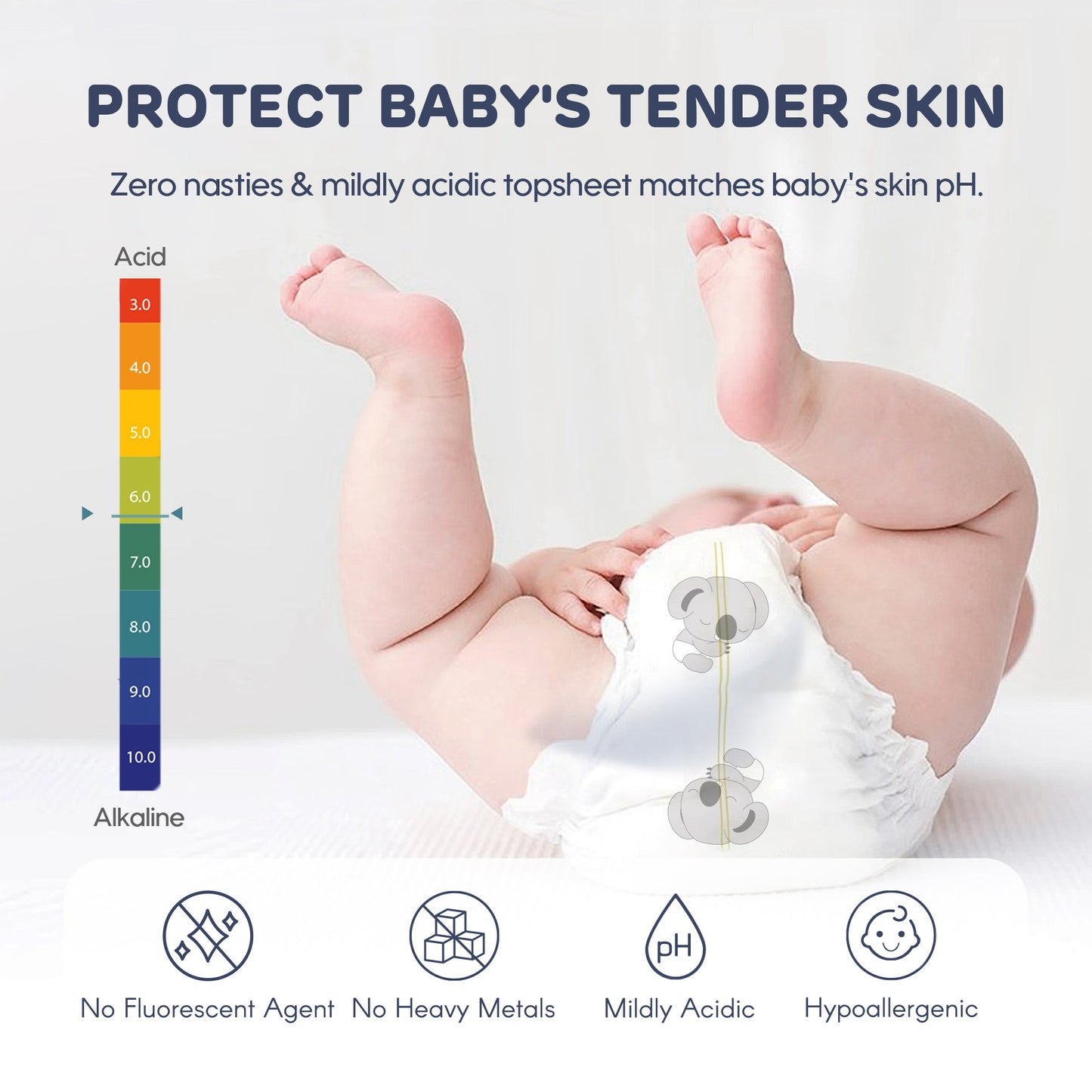 [Travel Pack] Aiwibi Baby Premium Natural Diapers Tape & Pants (1Pack)