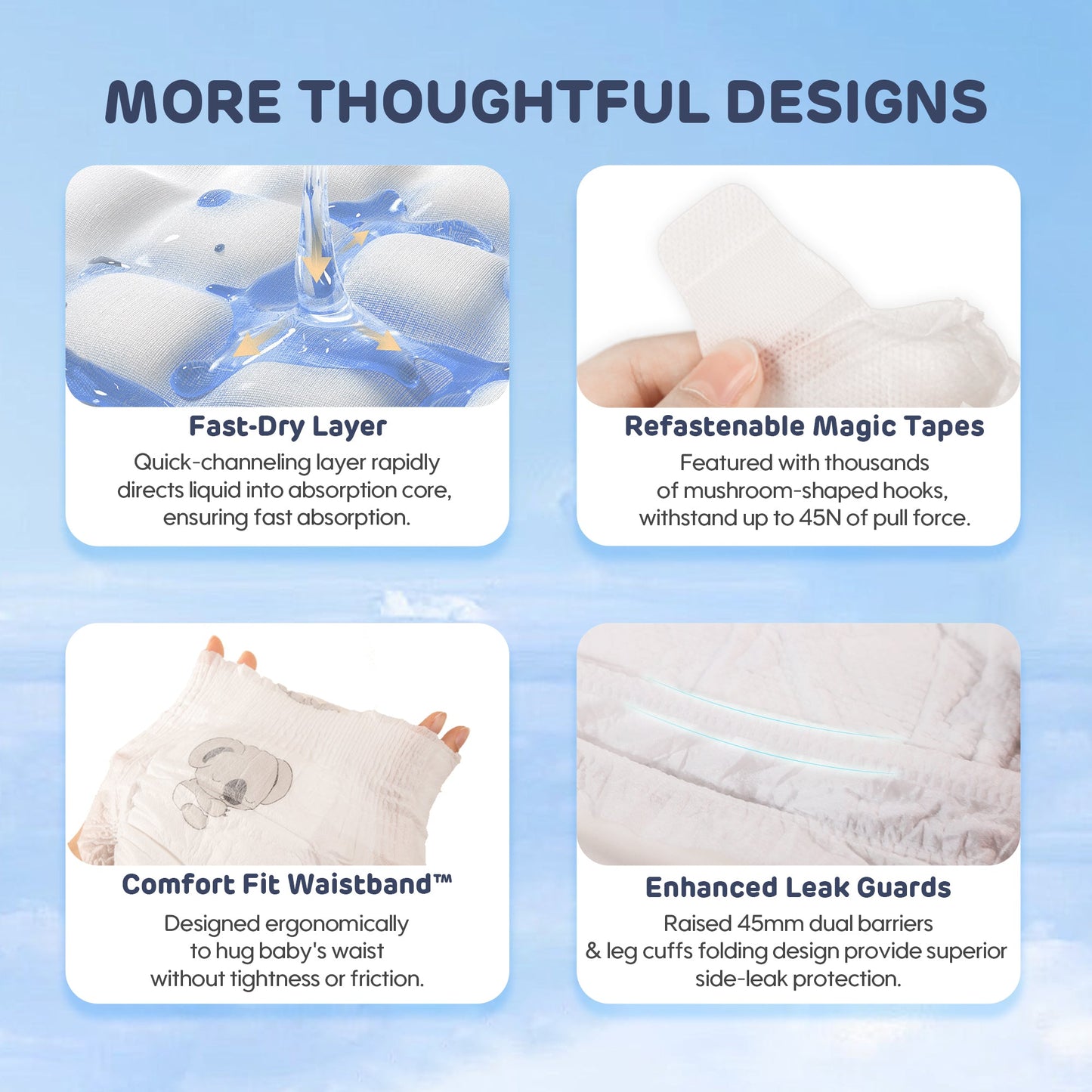 [Travel Pack] Aiwibi Baby Premium Natural Diapers Tape & Pants (1Pack)
