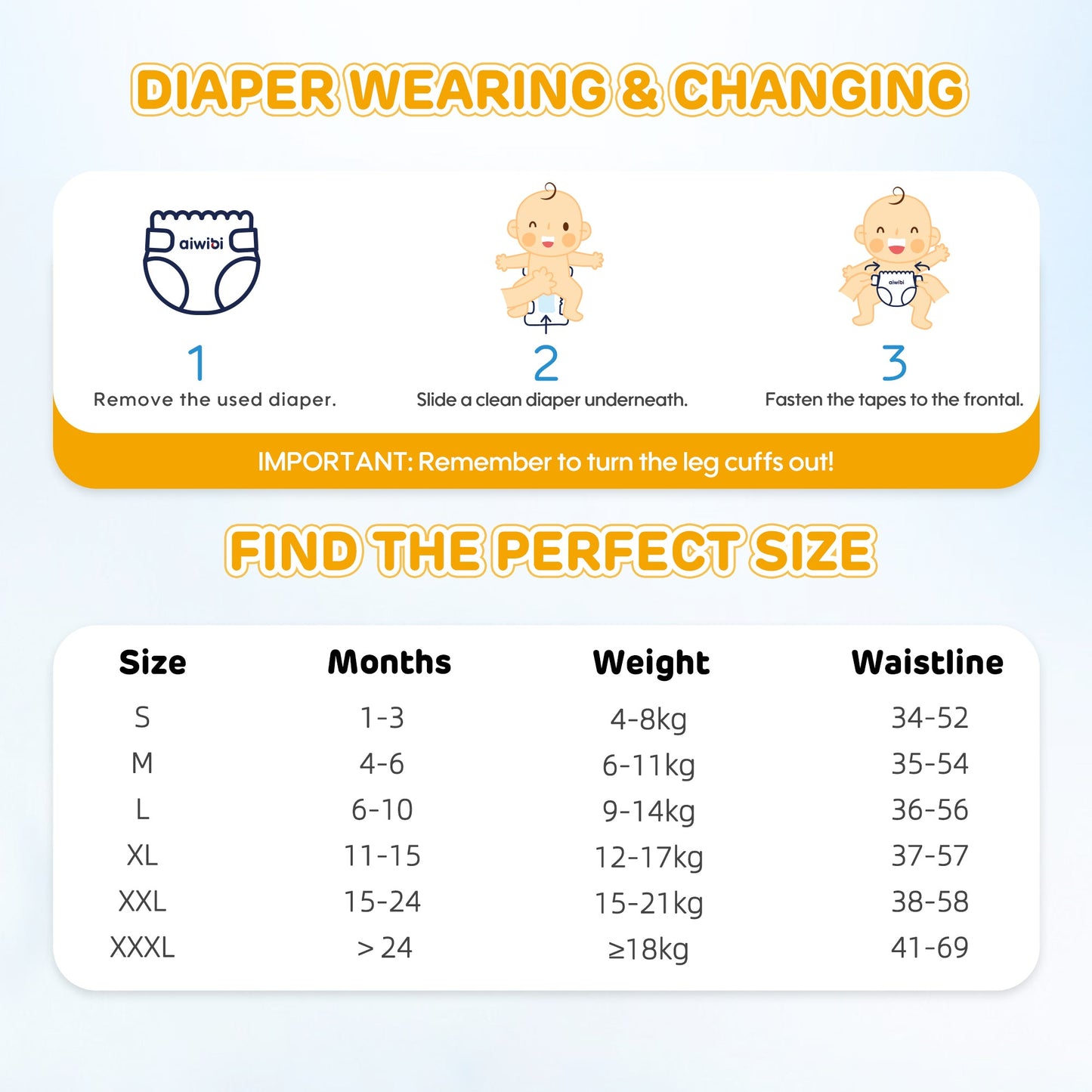 [Tape] Aiwibi Ultimate Comfort Baby Tape Diapers