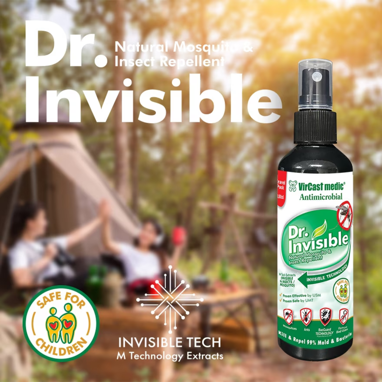 Vircast Medic Dr Invisible Natural Mosquito Repellent Spray