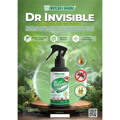 Vircast Medic Dr Invisible Natural Mosquito Repellent Spray
