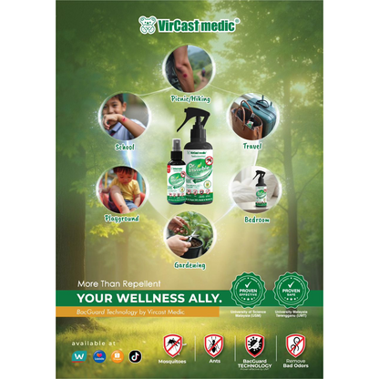 Vircast Medic Dr Invisible Natural Mosquito Repellent Spray
