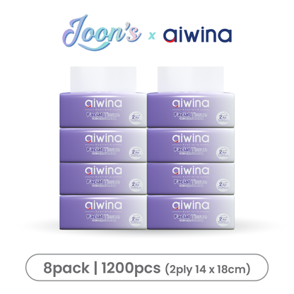 Aiwina 100% Original Wood Pulp Biodegradable Ultra Soft Facial Tissue