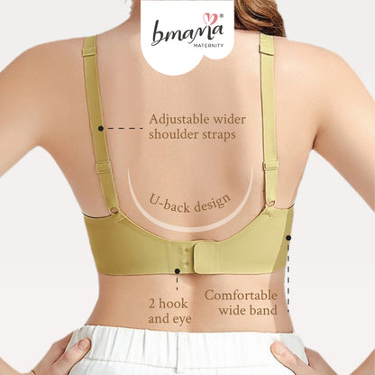 Bmama Comfortable & Supportive Wireless Seamless Bra (Normal Bra)