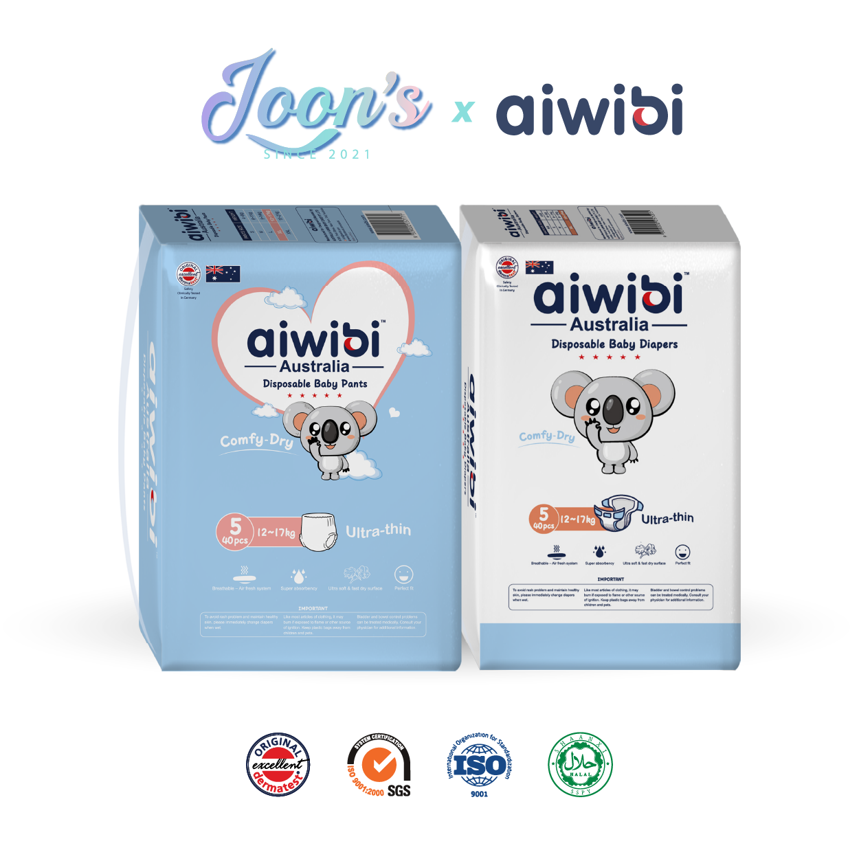 [Pants] Aiwibi Comfy Dry Baby Diaper Pants