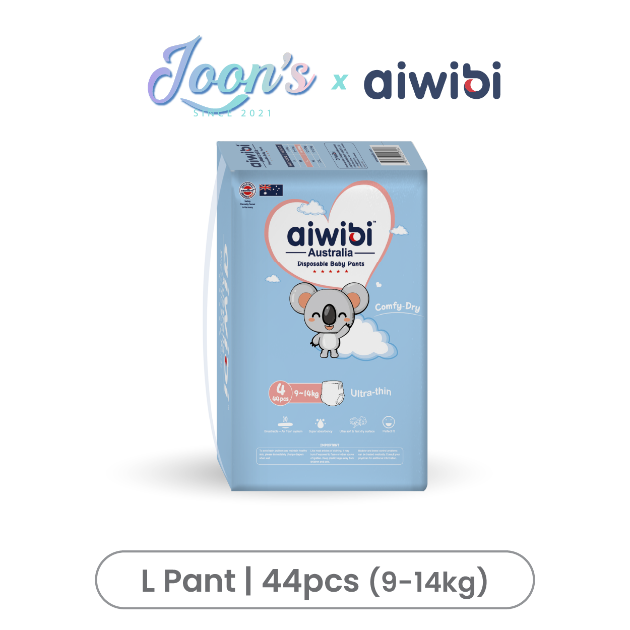 [Pants] Aiwibi Comfy Dry Baby Diaper Pants