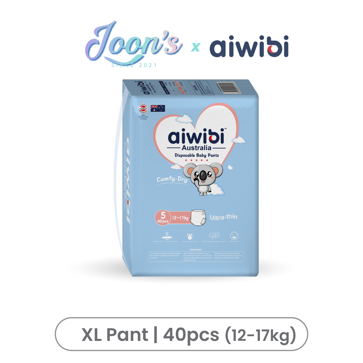 [Pants] Aiwibi Comfy Dry Baby Diaper Pants