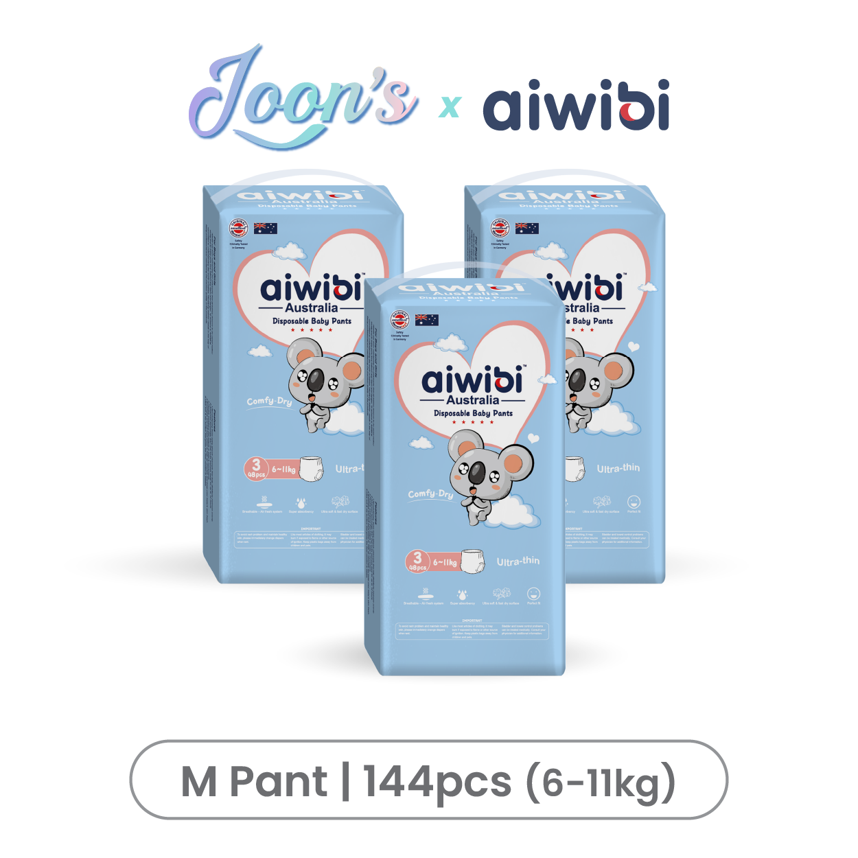 [Pants] Aiwibi Comfy Dry Baby Diaper Pants