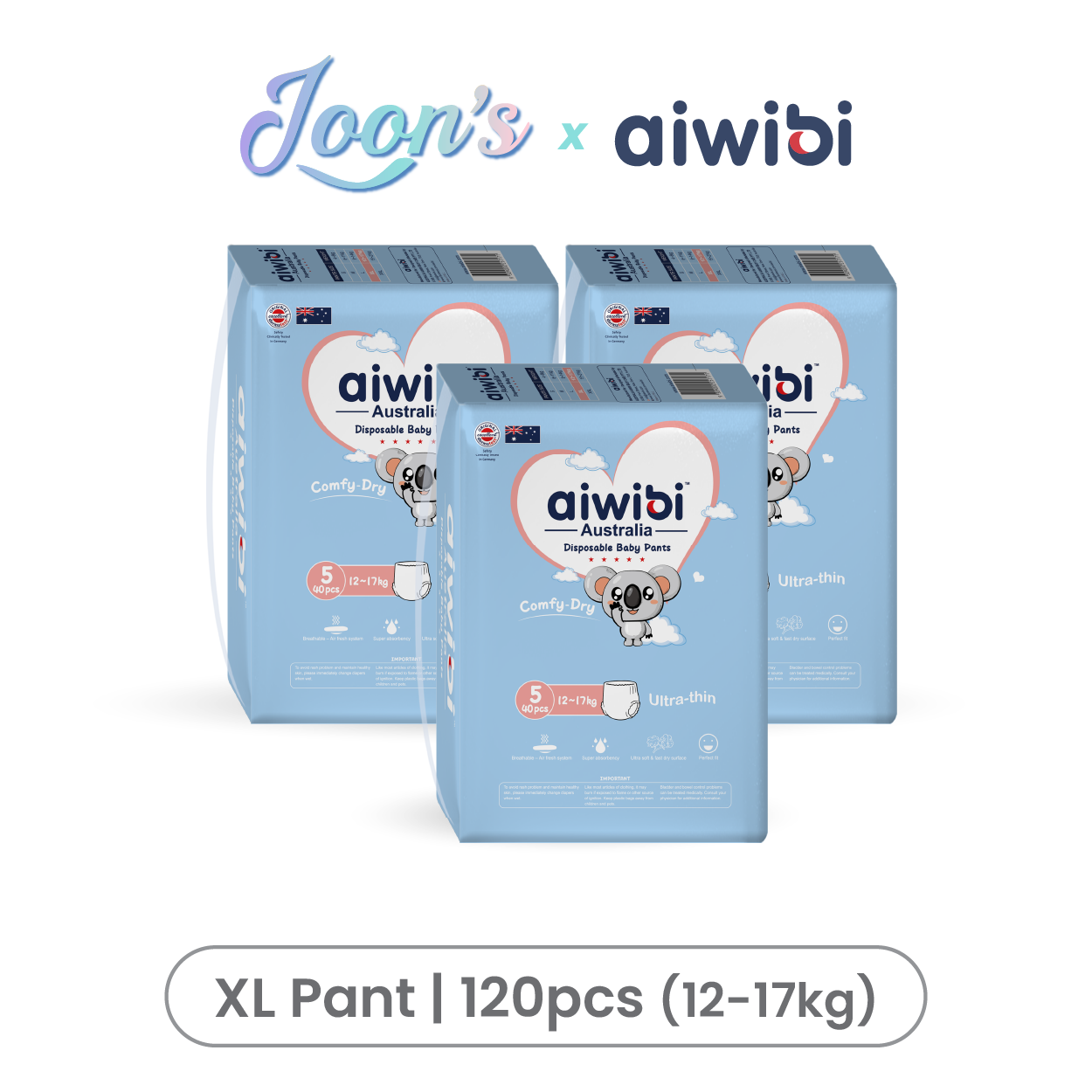 [Pants] Aiwibi Comfy Dry Baby Diaper Pants