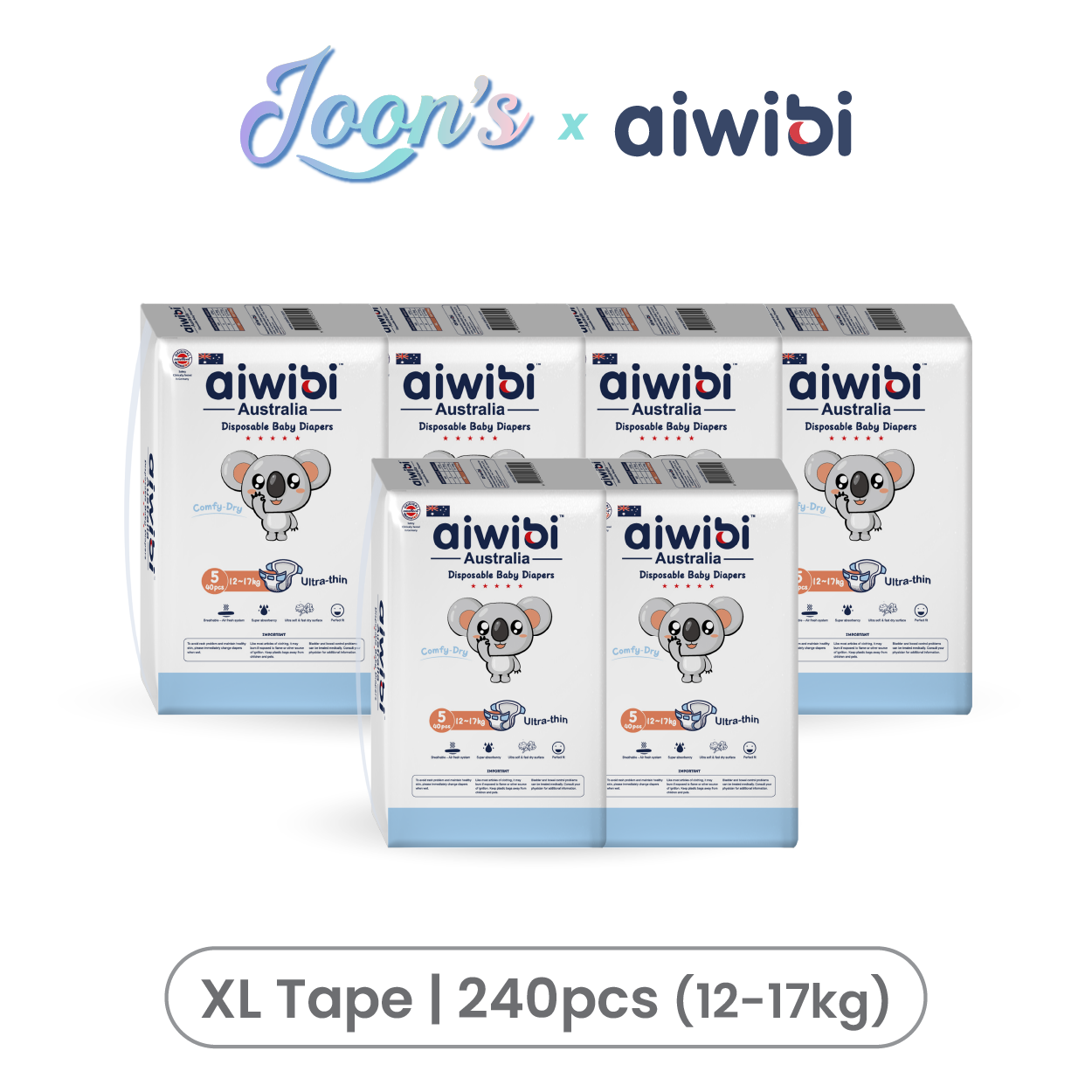 [Tape] Aiwibi Comfy Dry Baby Tape Diapers