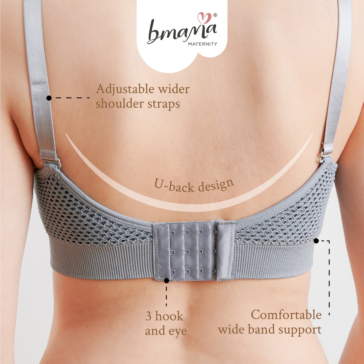 Bmama Comfort Breathable Support Sport Bra Handsfree Pumping