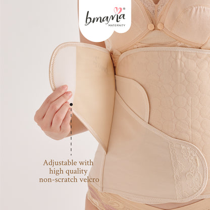 Bmama 2Pcs Belly Binder Beige