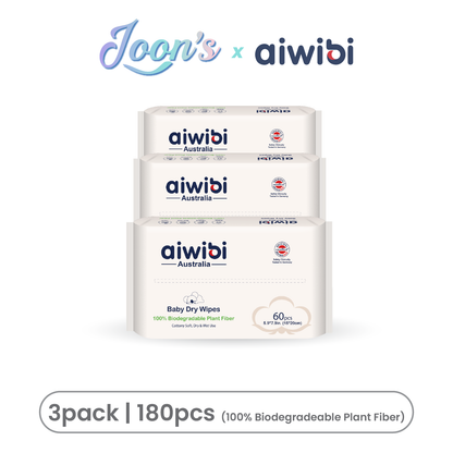 Aiwibi Baby Plant-Based Biodegradable Dry Wipes
