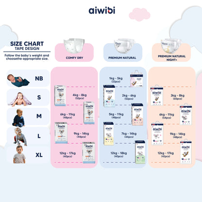 [Pants] Aiwibi Comfy Dry Baby Diaper Pants
