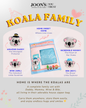 Koala Family Set - Storage Pillow (Daddy, Mommy, Girl, Boy, House)