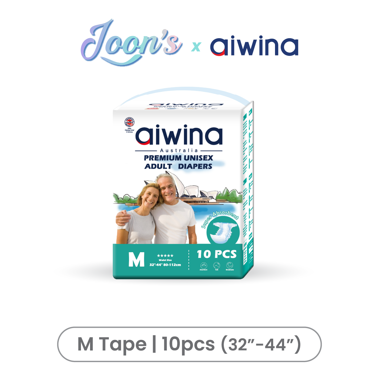 [Tape] Aiwina Premium Unisex Adult Tape Diapers