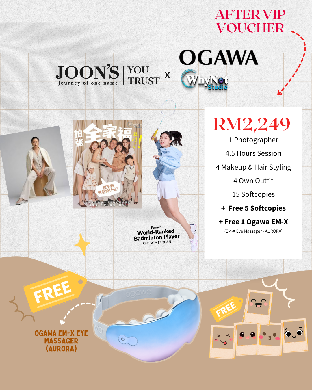 [May Special] [Bundle] 2249 Photography Package (20 softcopies + FREE OGAWA EM-X)