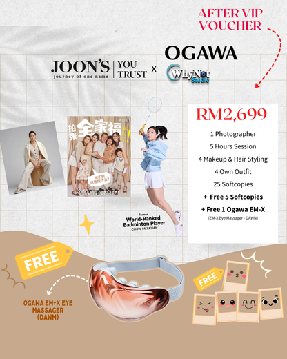 [May Special] [Bundle] 2699 Photography Package (30 softcopies + FREE OGAWA EM-X)