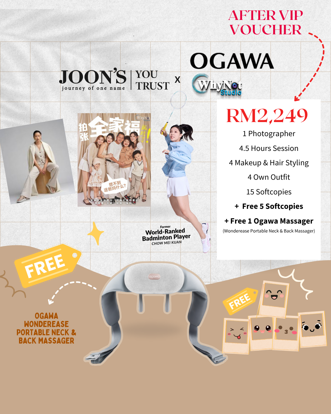 [May Special] [Bundle] 2249 Photography Package (20 softcopies + FREE OGAWA WONDEREASE)