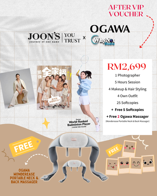 [May Special] [Bundle] 2699 Photography Package (30 softcopies + FREE OGAWA WONDEREASE 2 Units)