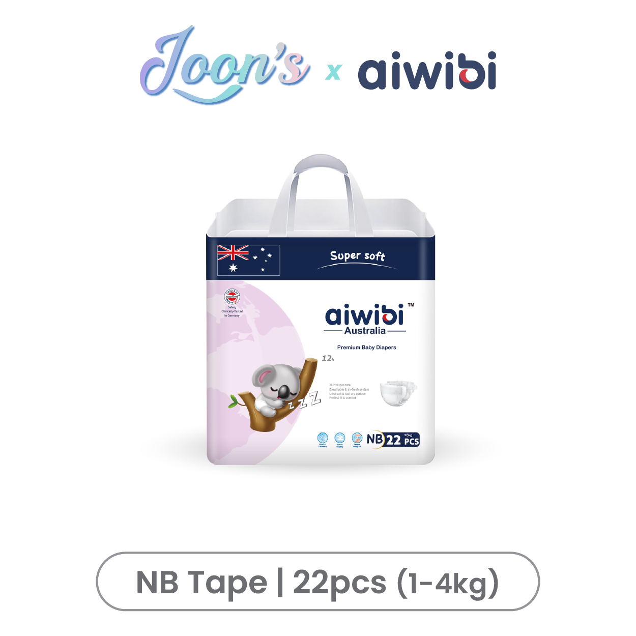 [Tape] Aiwibi Newborn Baby Tape Diapers