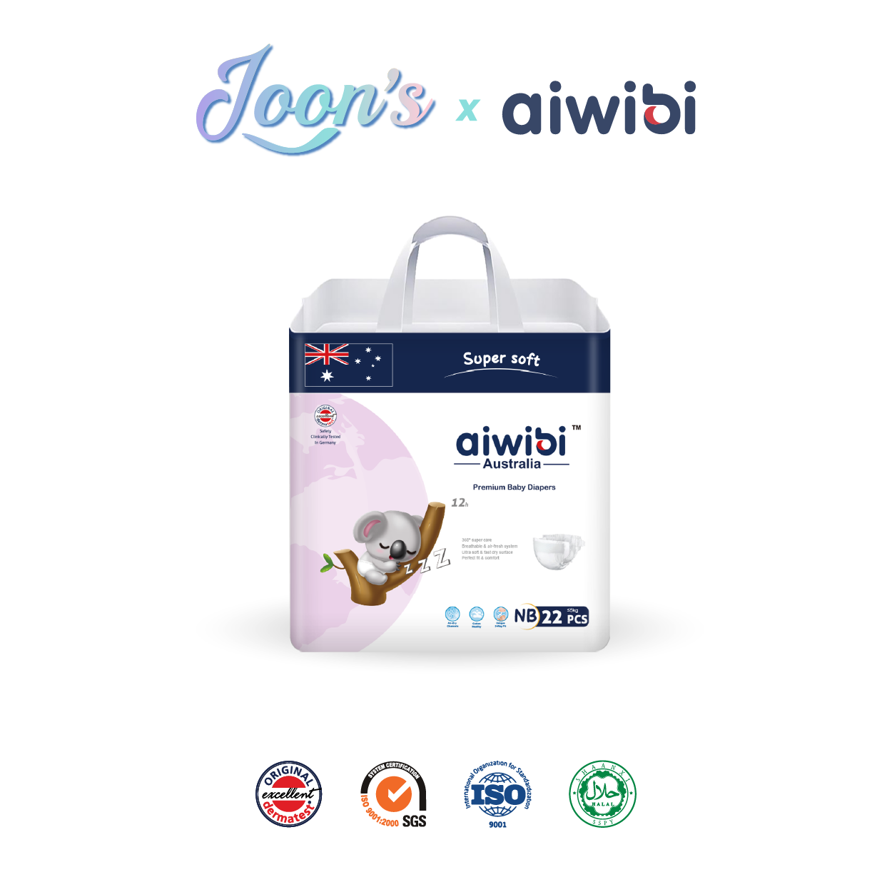 [Tape] Aiwibi Newborn Baby Tape Diapers