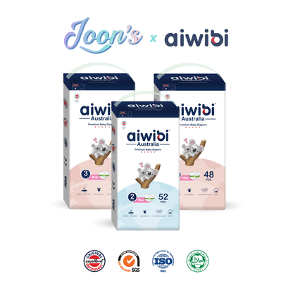 [Tape] Aiwibi Premium Natural Baby Tape Diapers