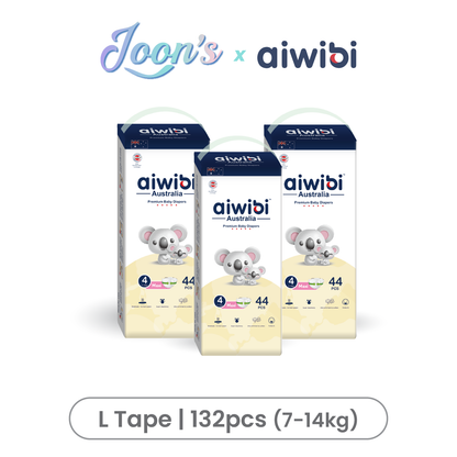 [Tape] Aiwibi Premium Natural Baby Tape Diapers