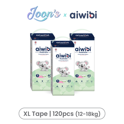 [Tape] Aiwibi Premium Natural Baby Tape Diapers
