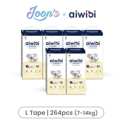 [Tape] Aiwibi Premium Natural Baby Tape Diapers