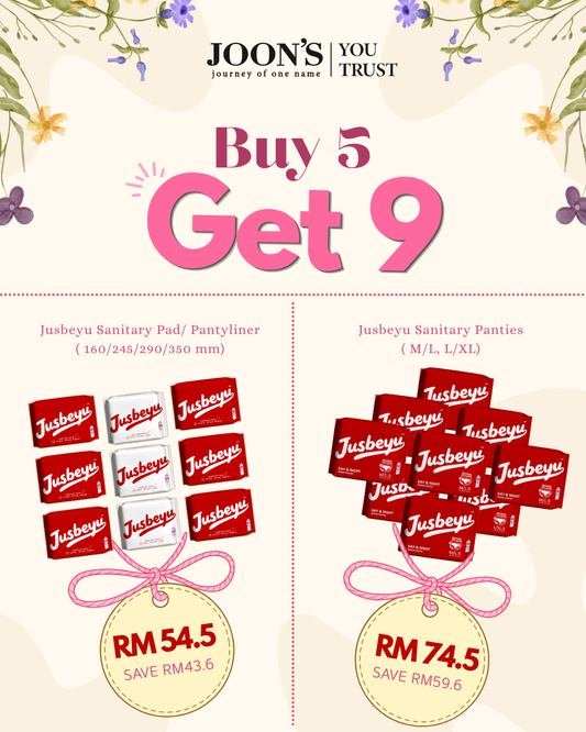 [May Special EAST MALAYSIA] Jusbeyu Sanitary Panties - M/L| L/XL