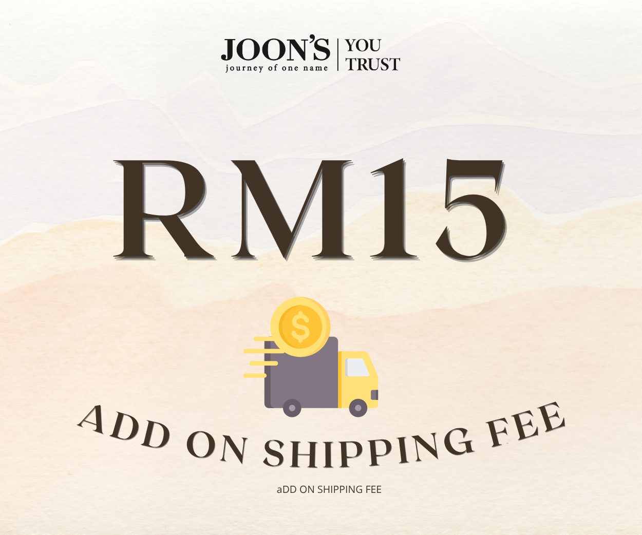 [EAST MALAYSIA] Add on Shipping Fee