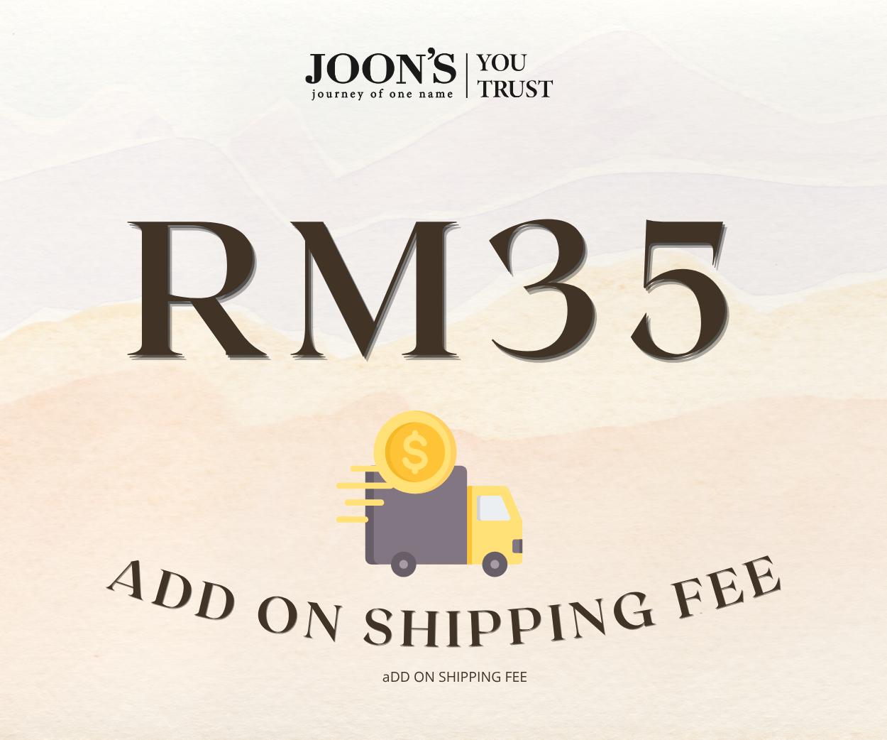 [EAST MALAYSIA] Add on Shipping Fee