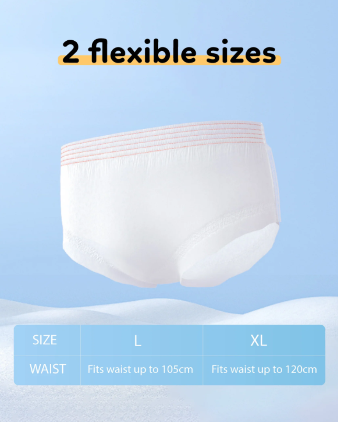 [May Special Combo] Bmama Disposable bedsheet with pillowcase 4pcs/ Disposable Panties 5pcs