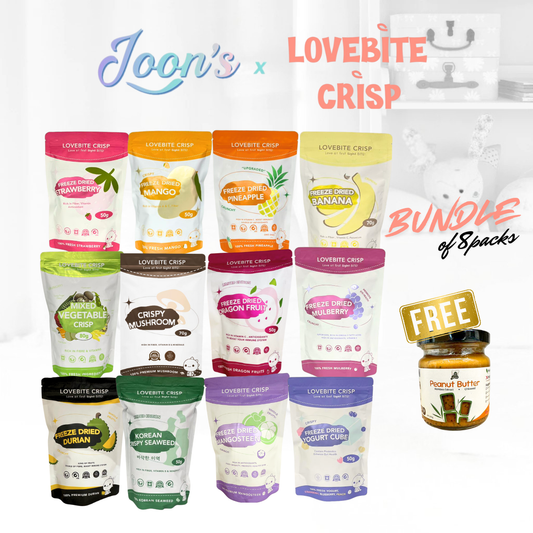 Lovebite Bundle 8 packs FREE 1 bottle Peanut Butter Spread