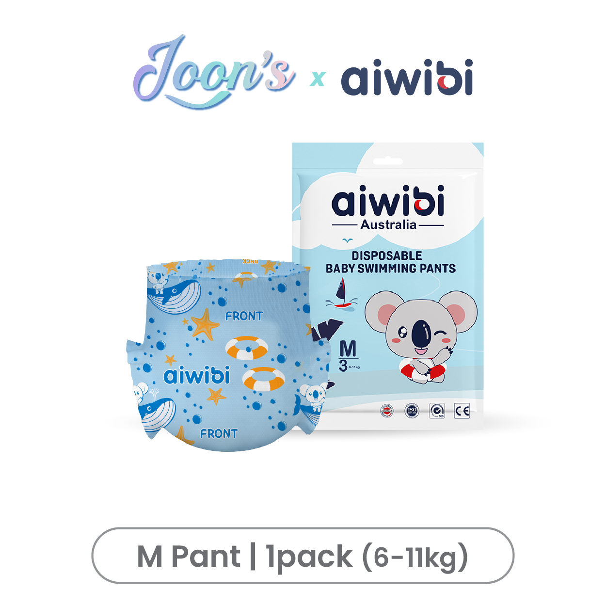 [MEMBER] Aiwibi Baby Swimming Pants (10pcs/pack)